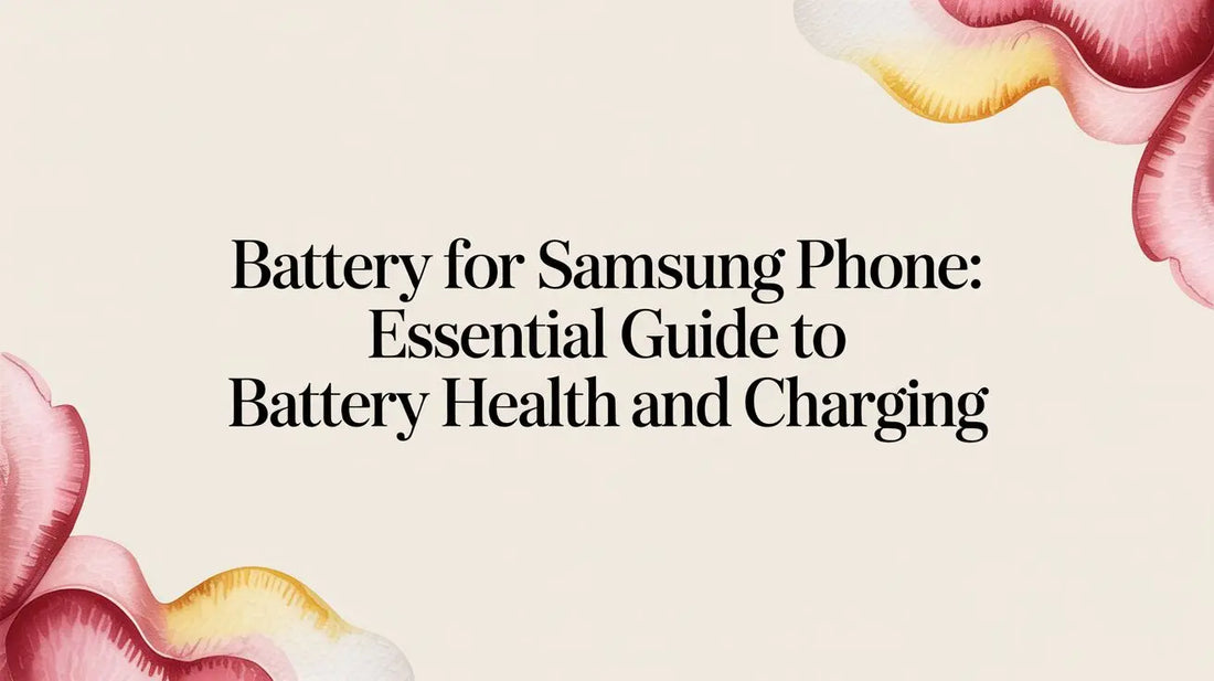 Battery for samsung phone: Essential Guide to Battery Health and Charging — FoldifyCase