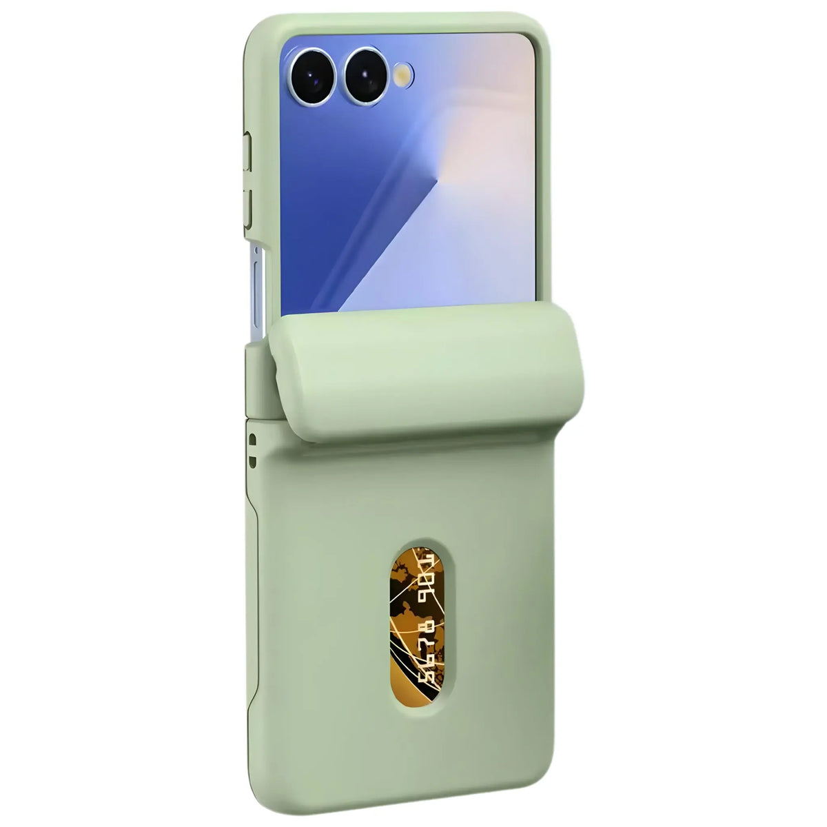 Commuter L1 Galaxy Z Flip card case in White
