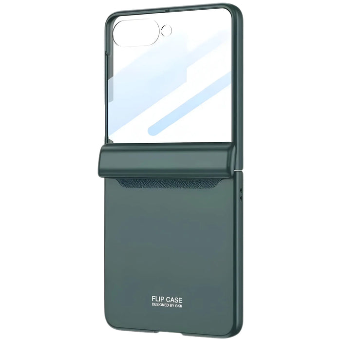 Sync F1 Galaxy Z Flip hinge cover case with built-in 9H tempered glass for Z Flip 7