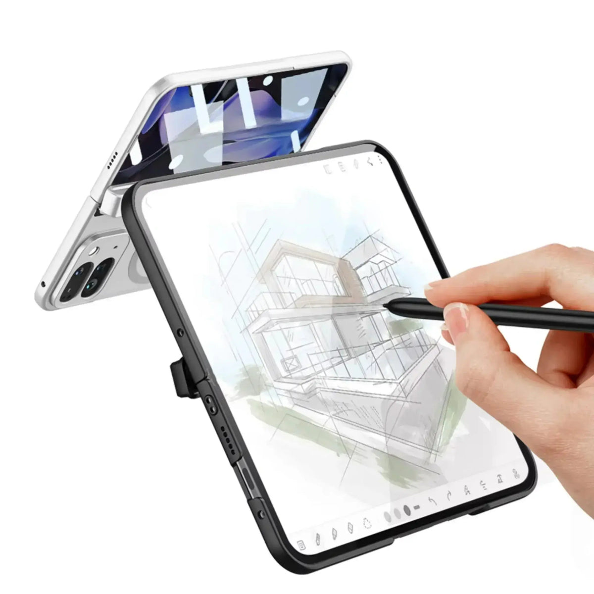 Pixel Fold Magnetic Kickstand Case
