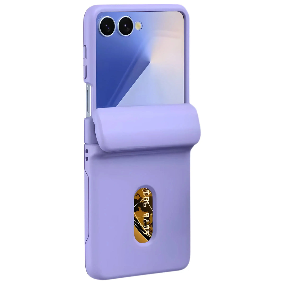 Commuter L1 Galaxy Z Flip card case in Blue